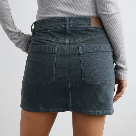 AE High-Waisted Corduroy Mini Skirt - Picture 2 of 6